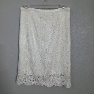 H&M Cream Midi Pencil Skirt for Cocktail ( Box EF )